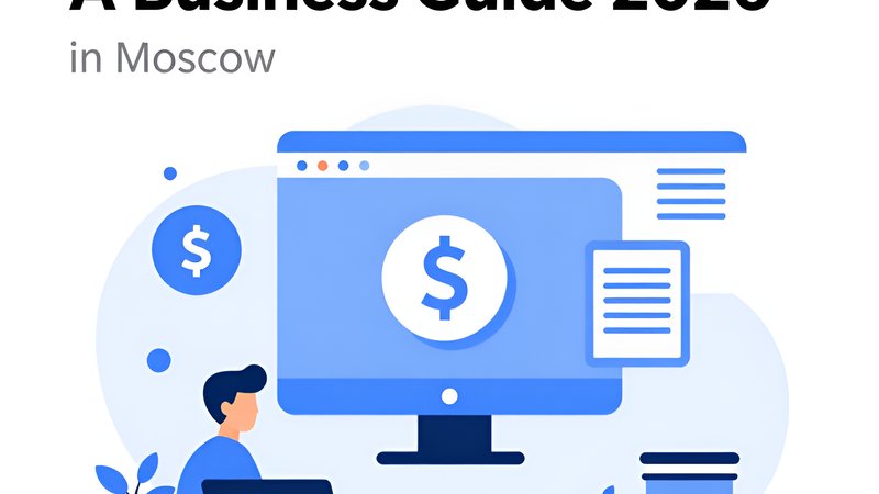 Символы криптовалюты USDT и долларовые купюли на фоне панорамы Москвы для обмена в Doption